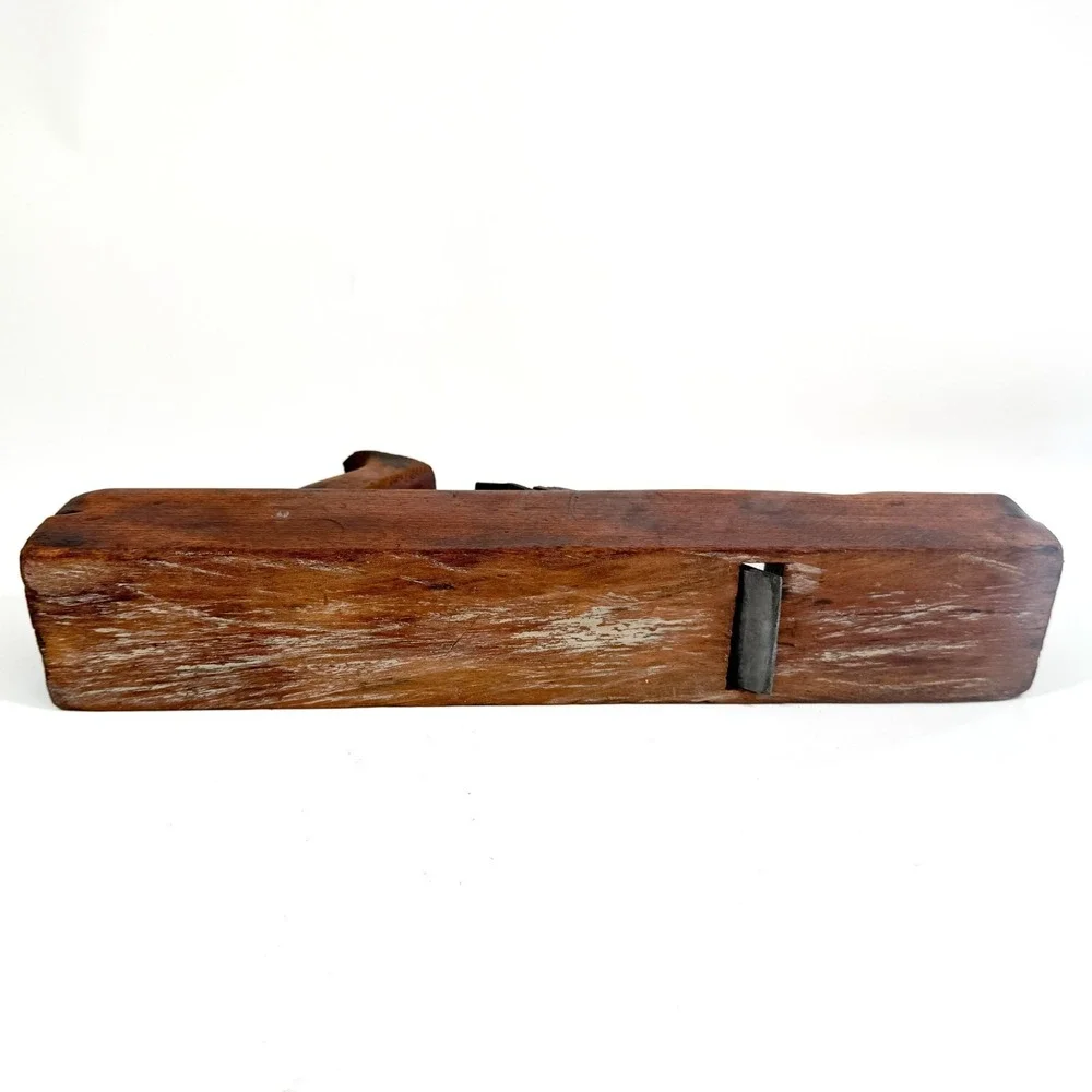 Vintage Antique Wooden Hand Plane W. Butcher Cast Steel – 19th Century Hand Tool